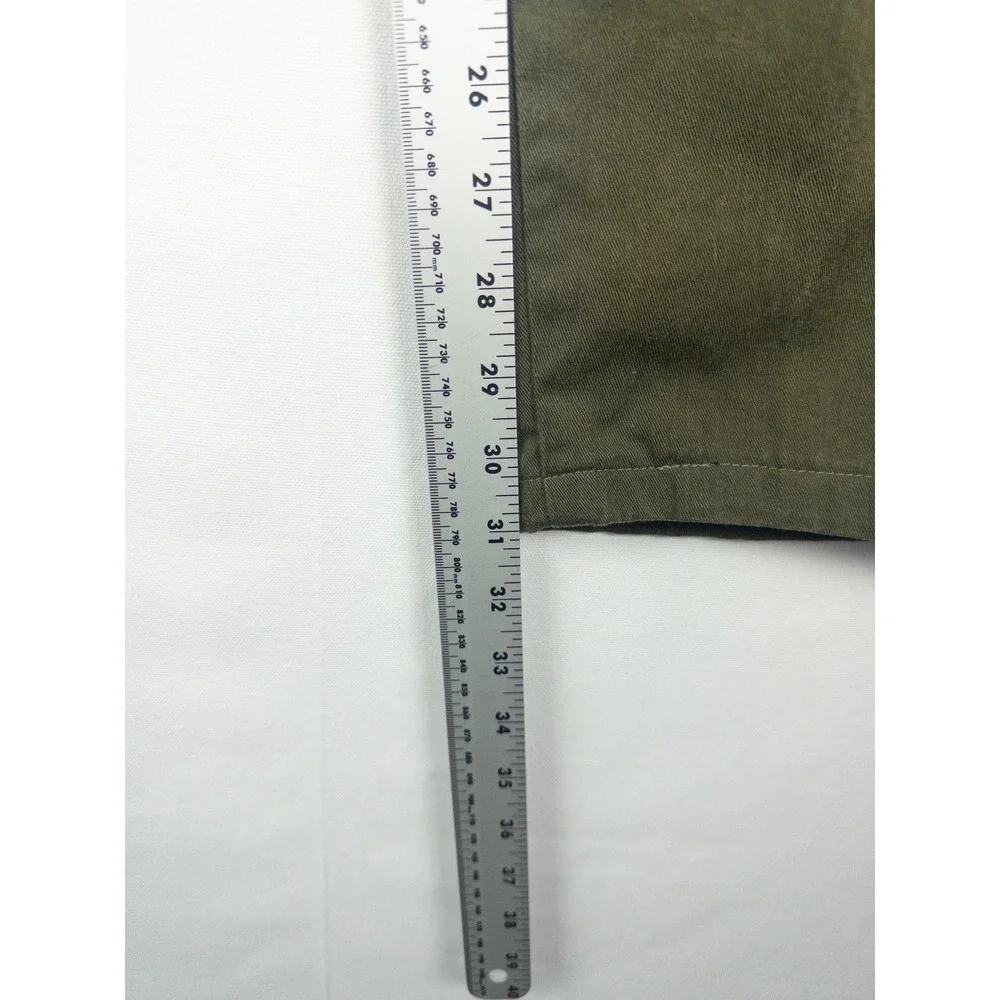 Vintage Polo Ralph Lauren Pleated Chino Pants Mens 38x36 (36x31) Olive Green Mad
